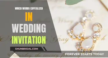 Wedding Invitation Etiquette: Capitalizing Key Words