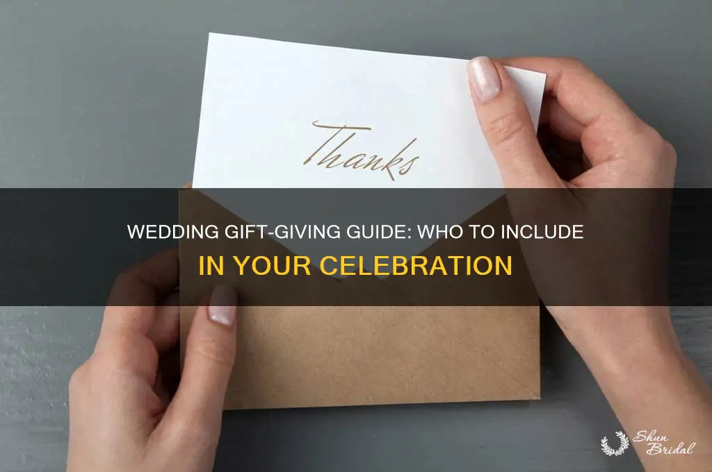 who all do i buy gifts for at my wedding