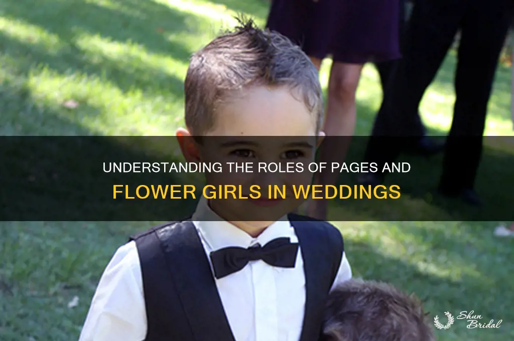 who are the pages and flower girls