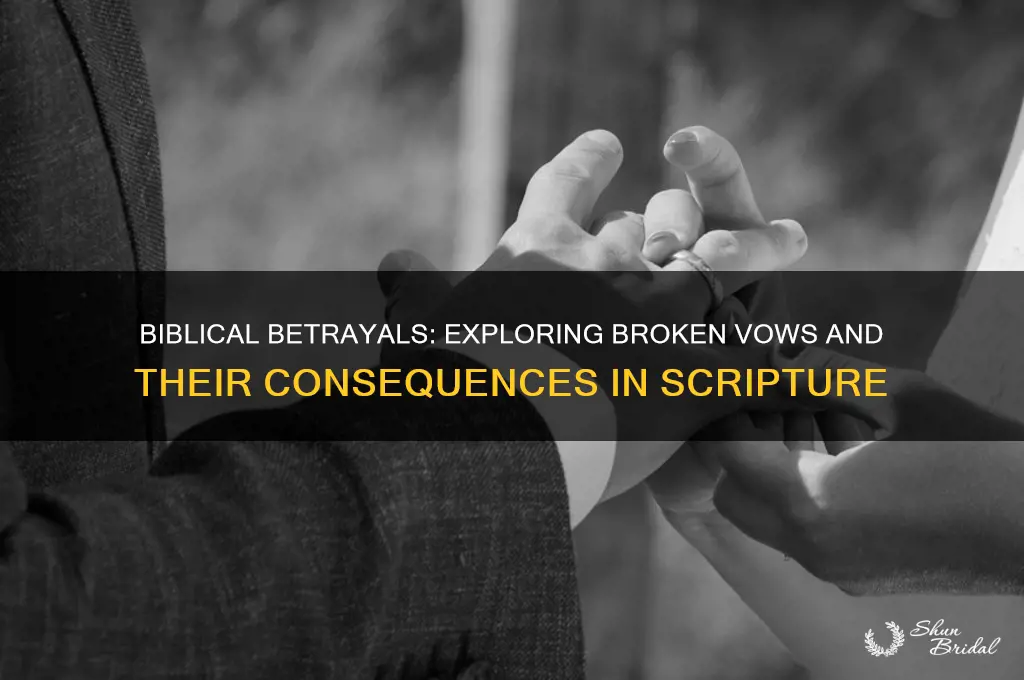 who broke a vow in the bible
