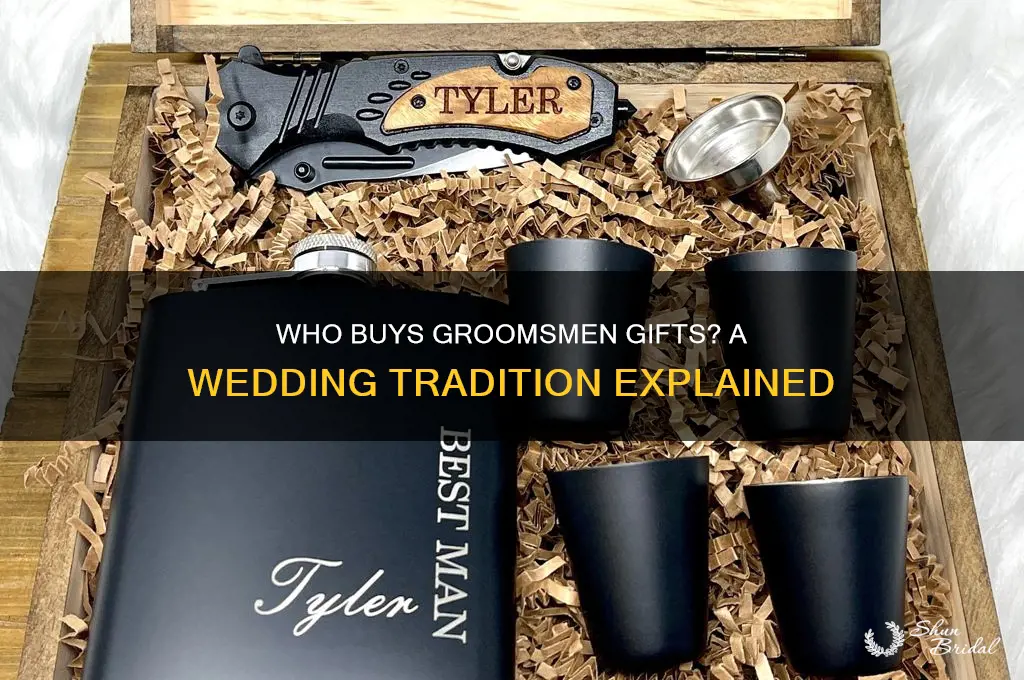 who buys groomsmen gifts