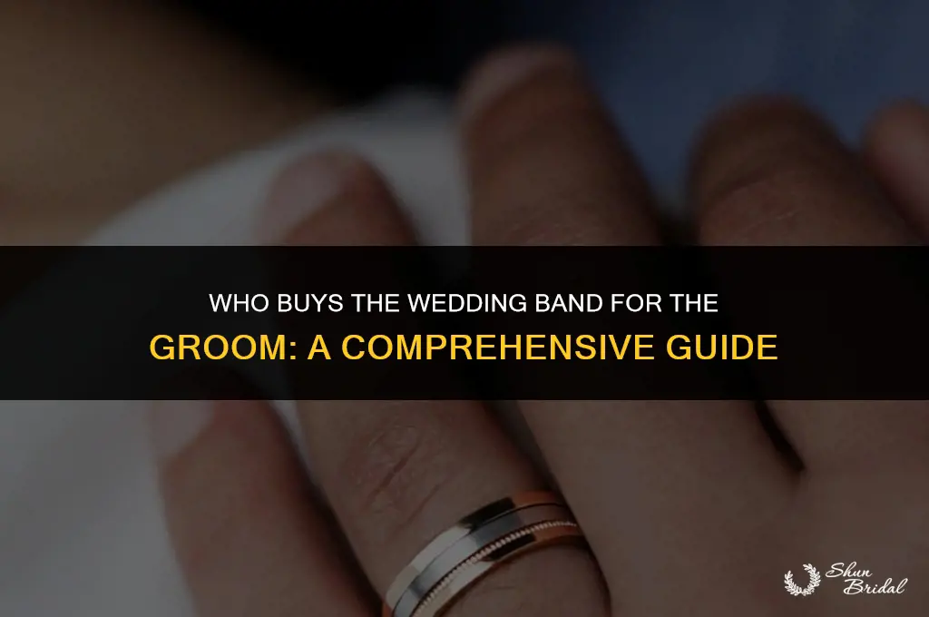 who buys the wedding band for the groom