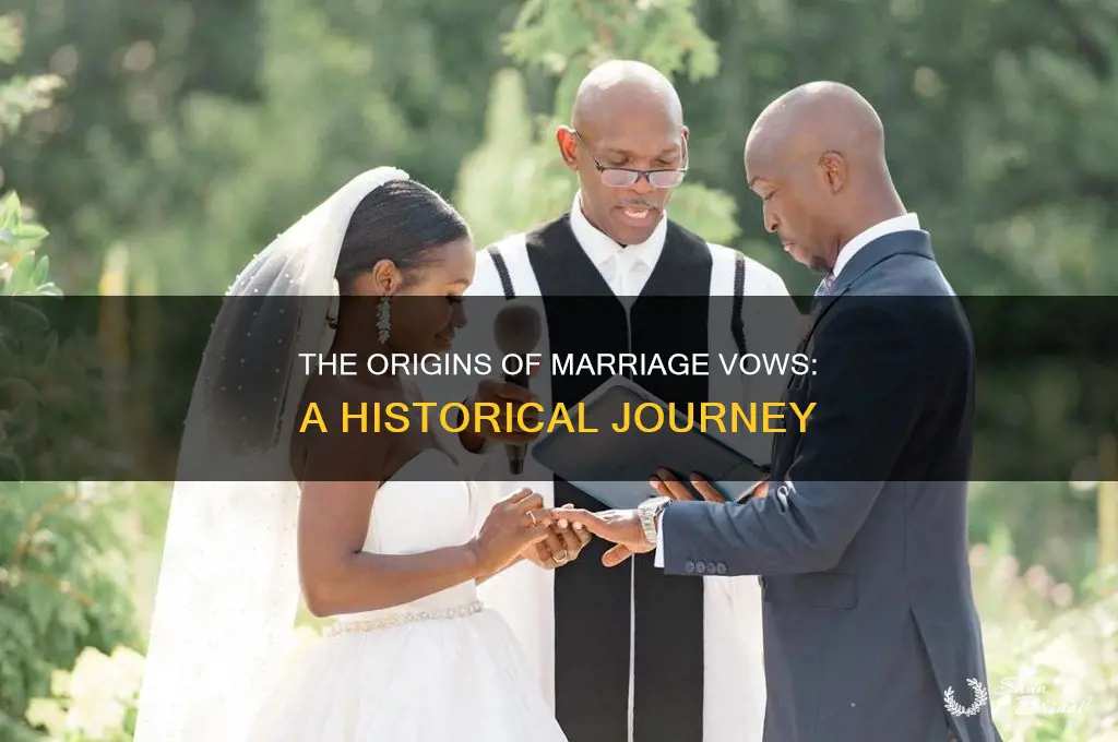who came up with marriage vows