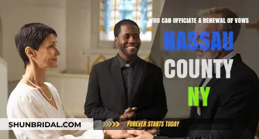 Who Can Officiate a Vow Renewal in Nassau County, NY?