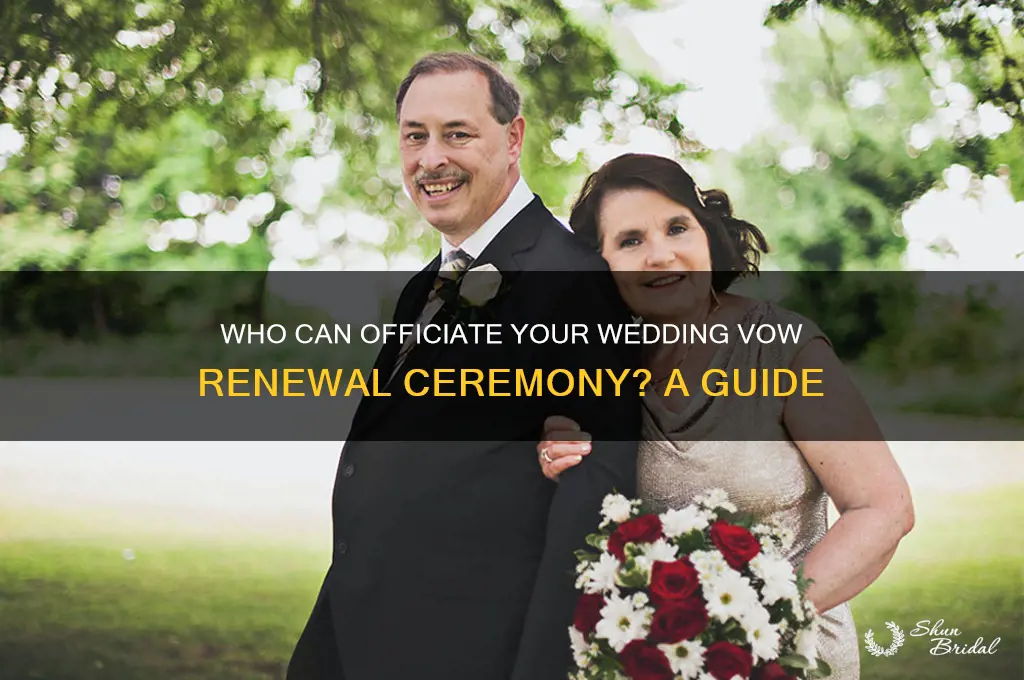 who can officiate a wedding vow renewal ceremony