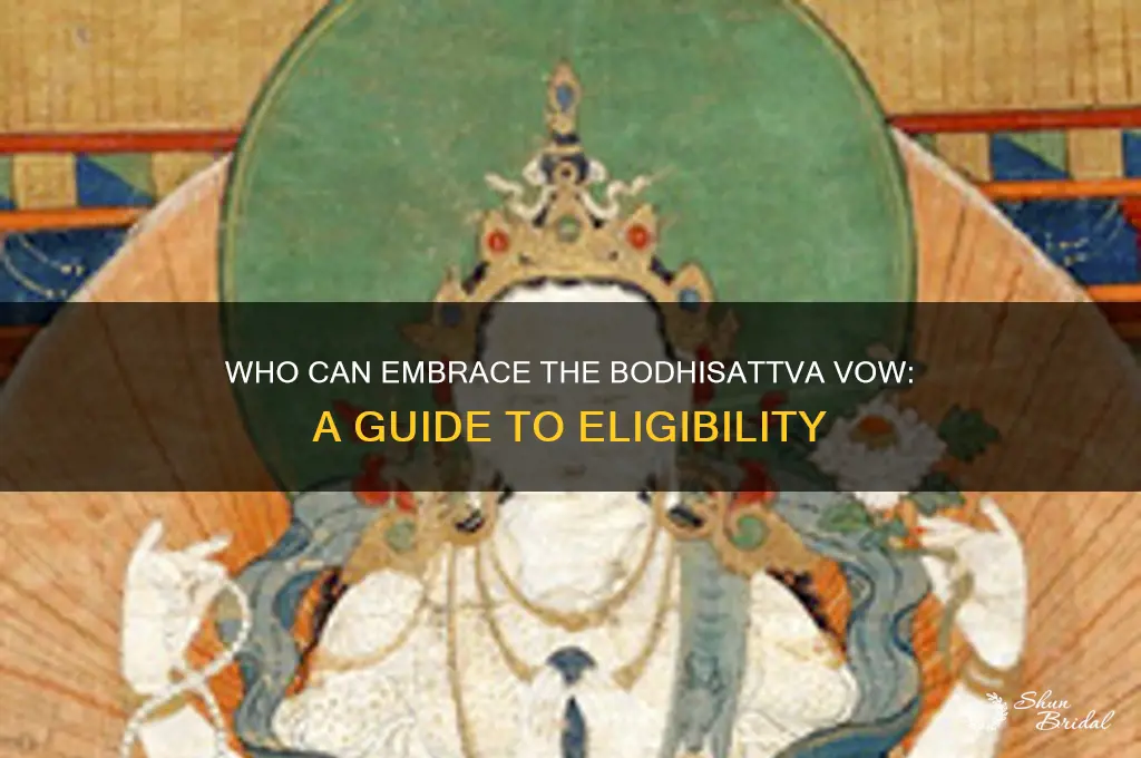 who can take the bodhisattva vow
