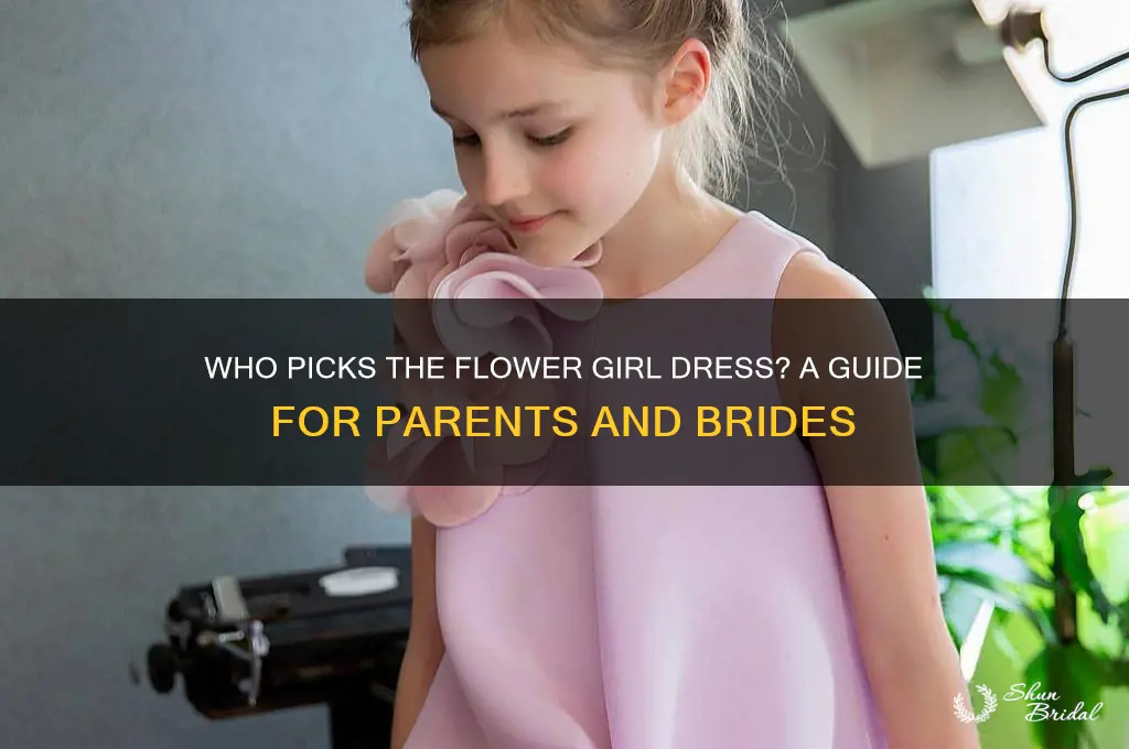 who chooses flower girl dress