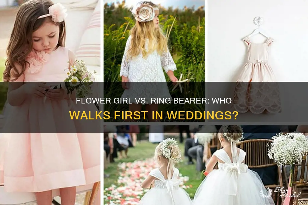 who comes first flower girl or ring bearer
