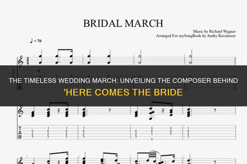 who composed here comes the bride
