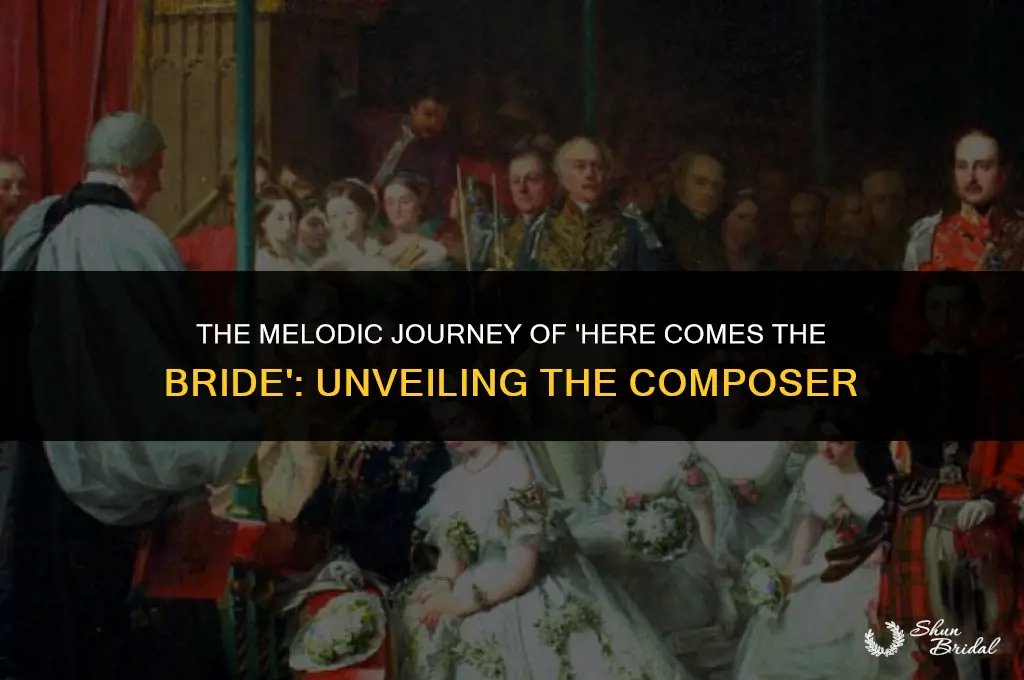 who composed the wedding march here comes the bride