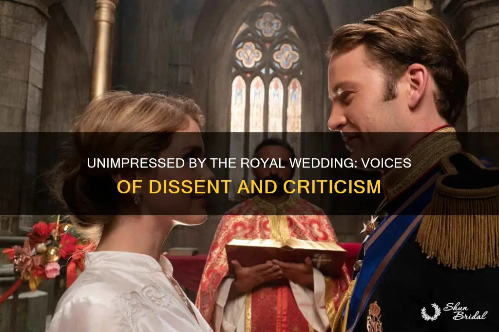 who did not like the royal wedding