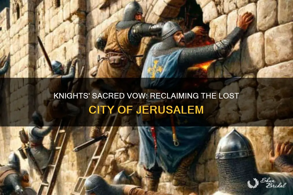 who did the knights vow to reclaim a city
