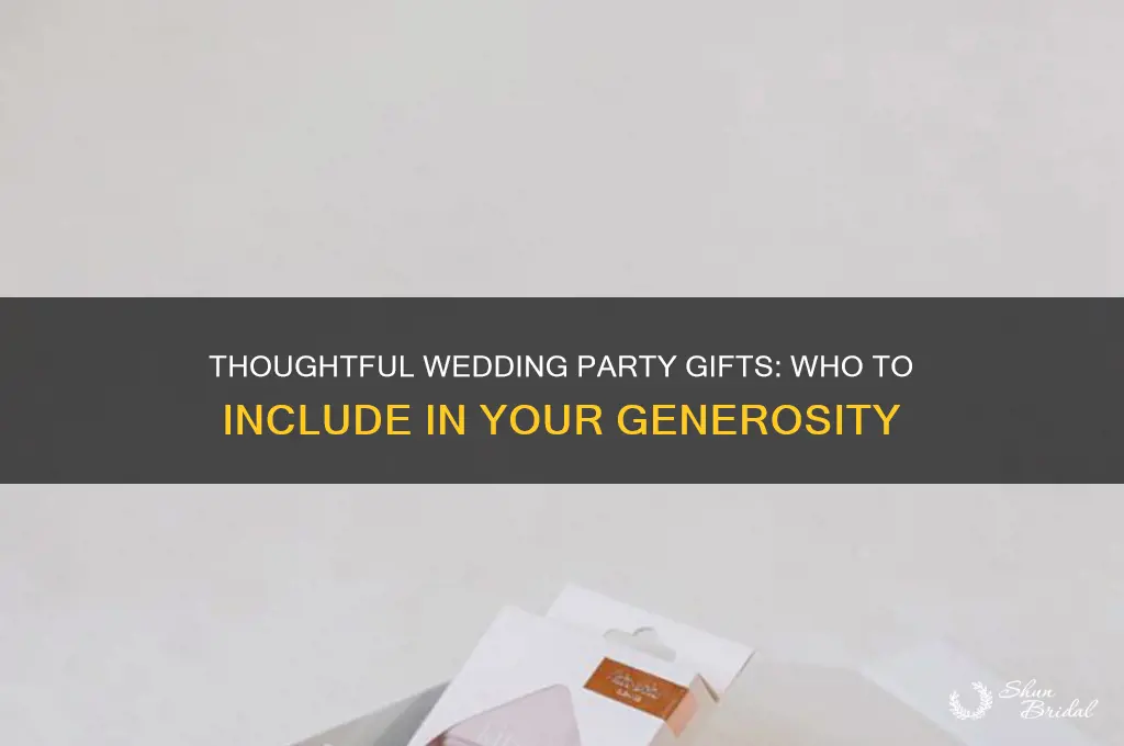 who do you buy gifts for in your wedding party