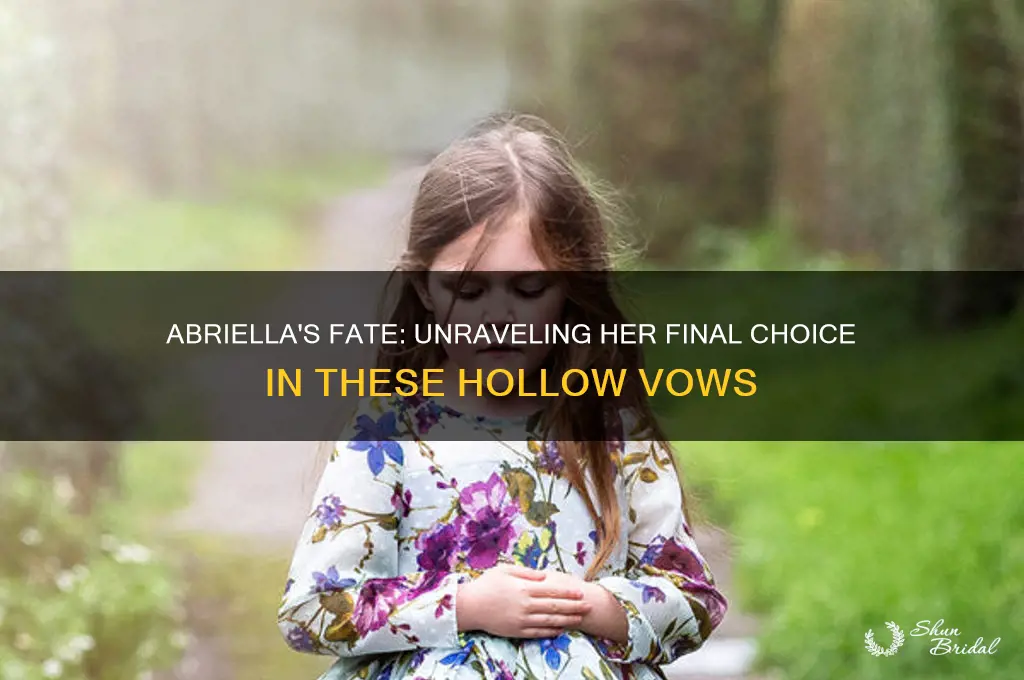 who does abriella end up with in these hollow vows