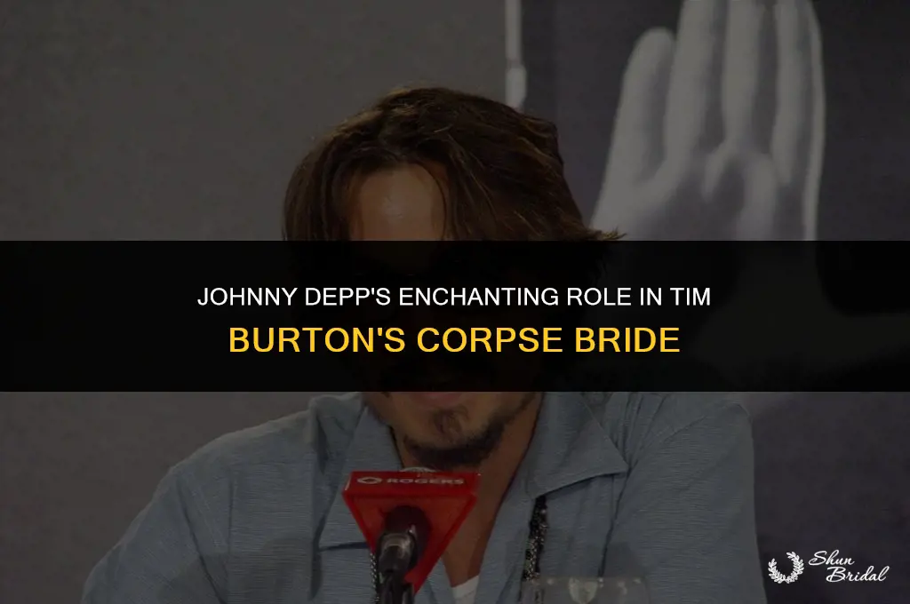 who does johnny depp play in corpse bride