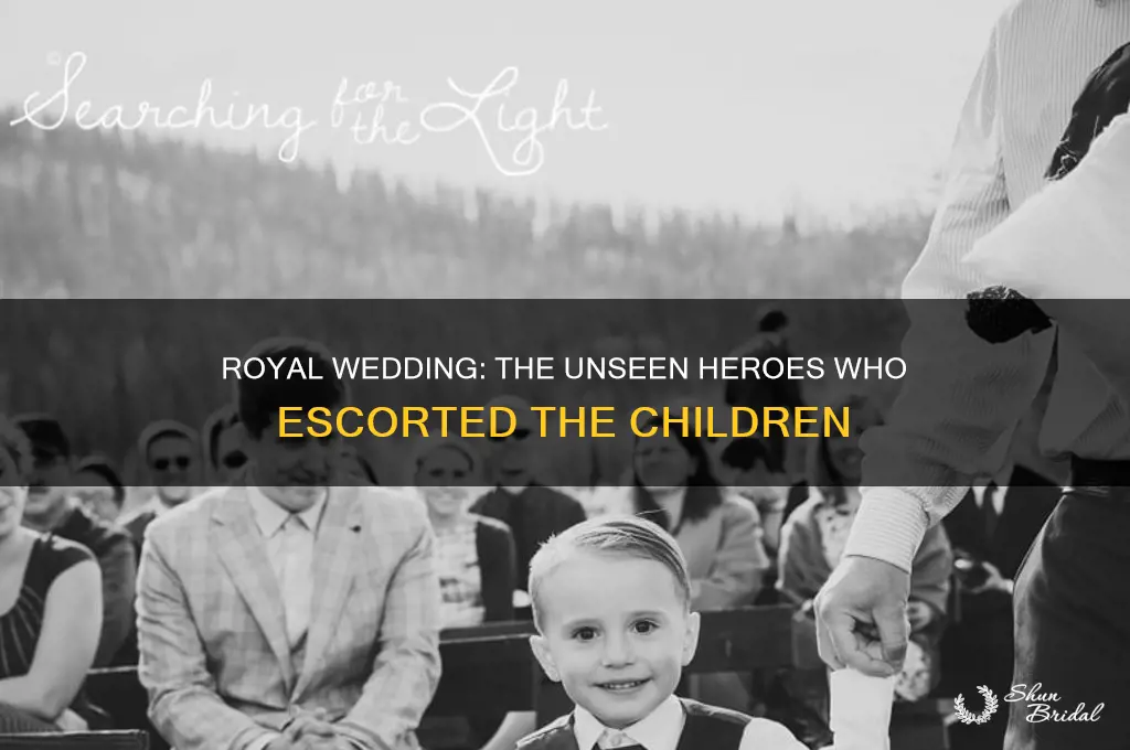 who escorted the children into royal wedding