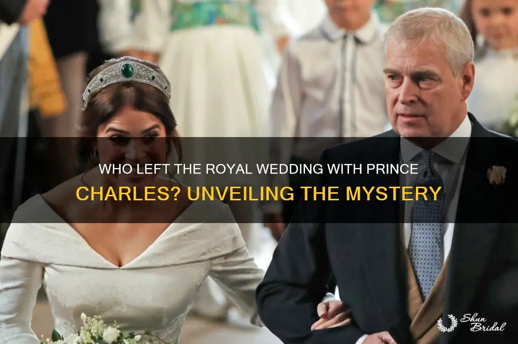 who exits royal wedding with prince charlea