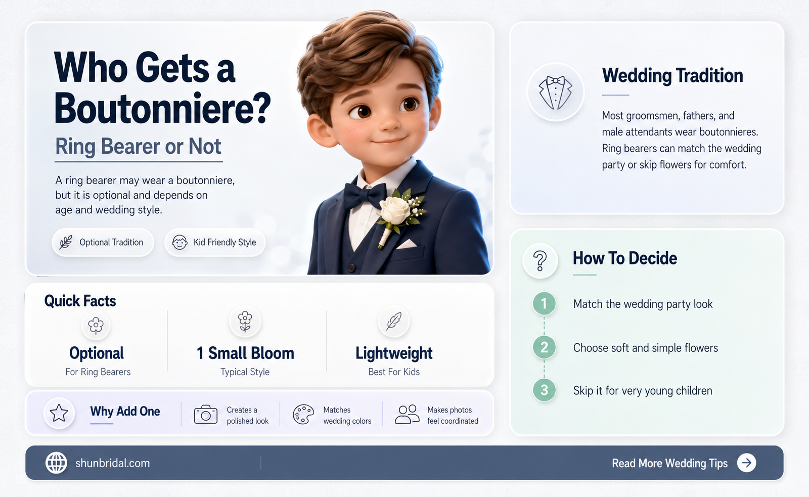 are ring bearer supposed to get a boutierre