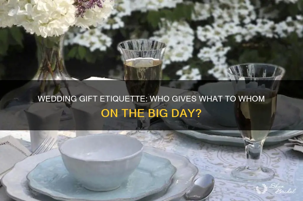 who gives who gifts at a wedding