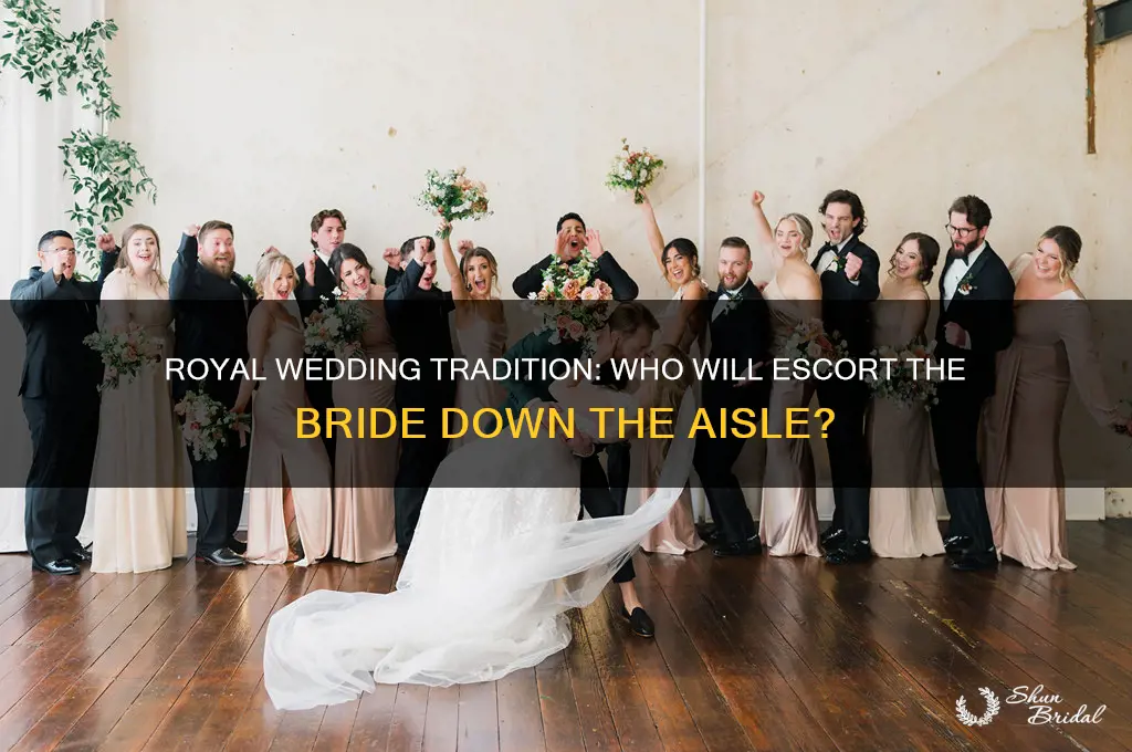 who giving away thebride at royal wedding