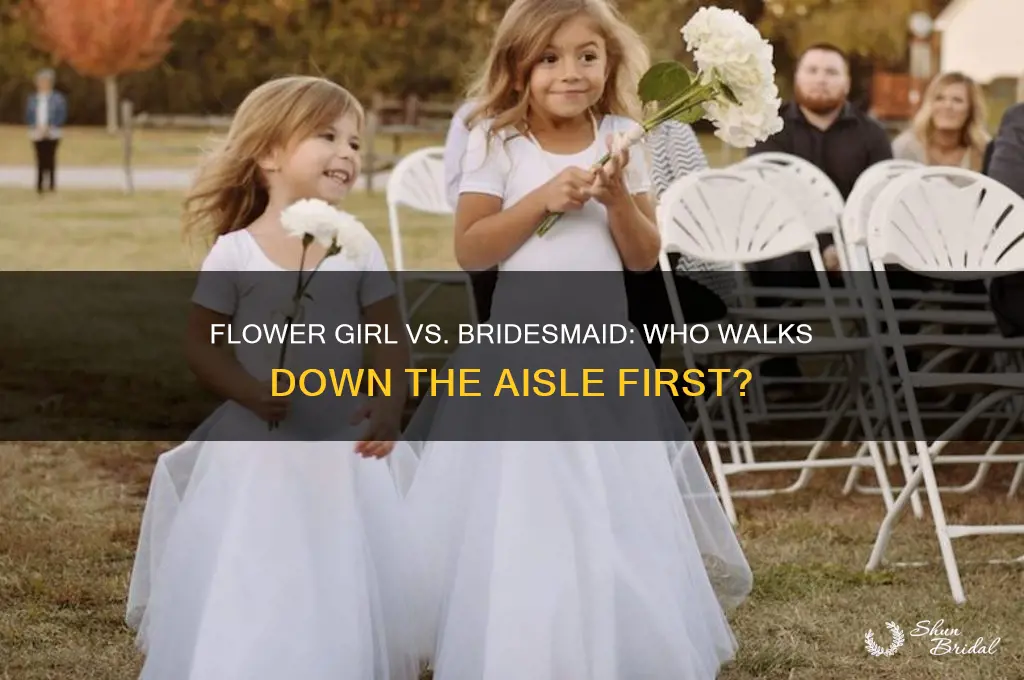 who goes first flower girl or bridesmaid