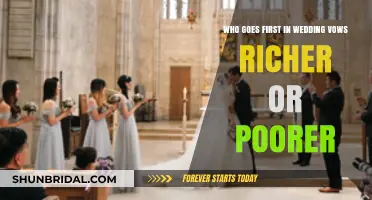 Who Speaks First in Wedding Vows: Richer or Poorer Tradition Explained