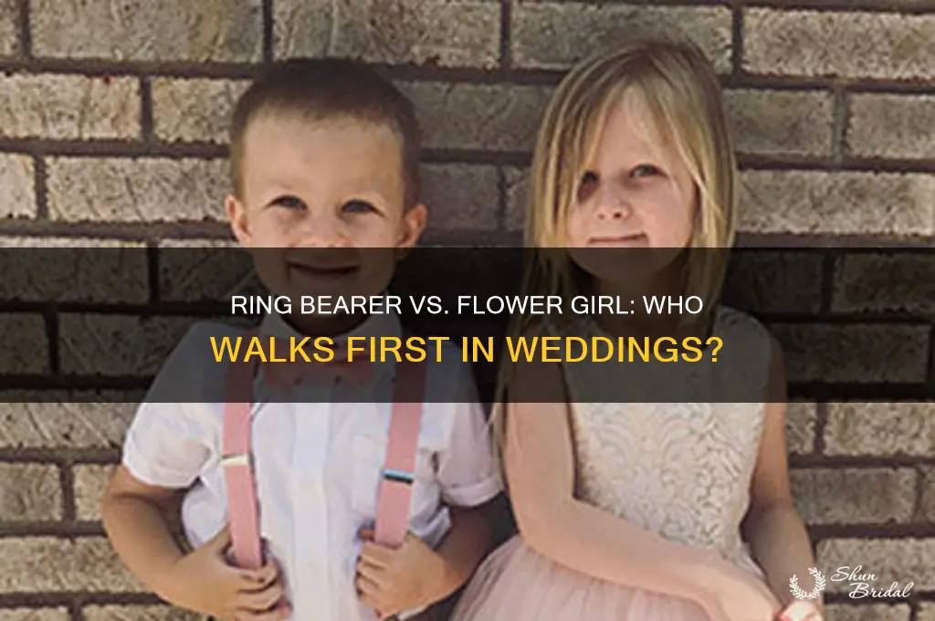 who goes first ring boy or flower girl