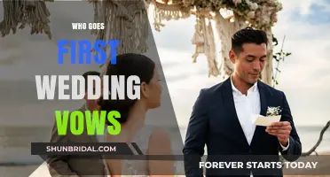 Who Speaks First in Wedding Vows? A Guide to Timing