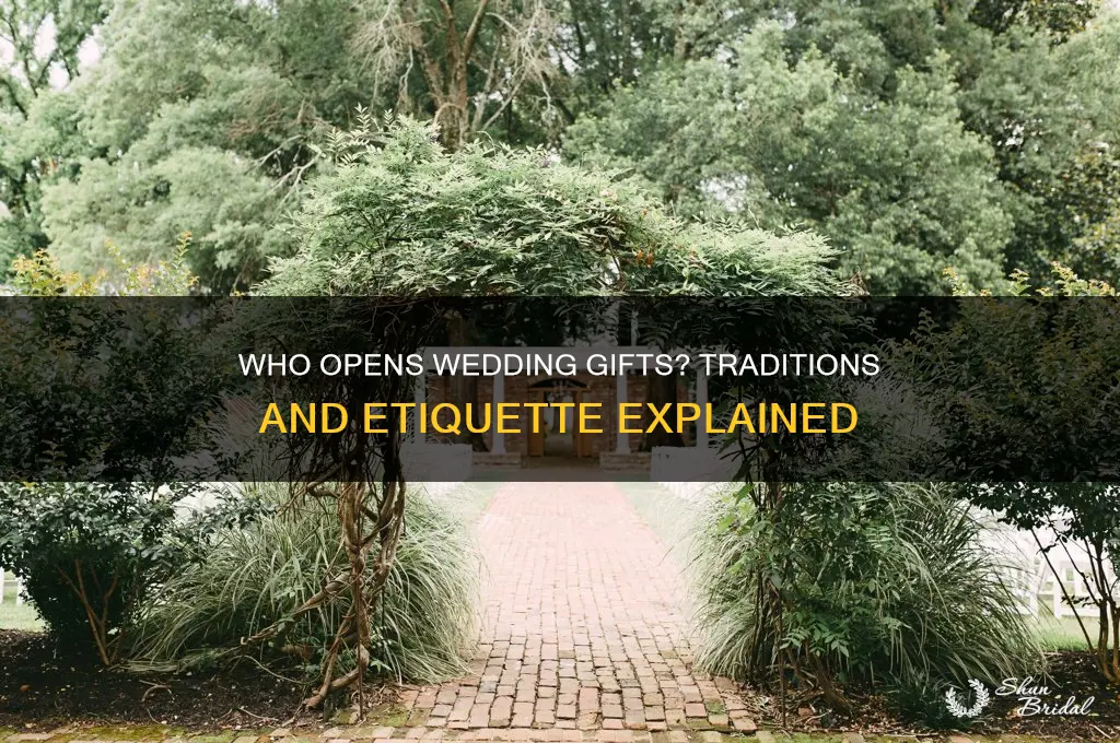 who has the wedding gift opening