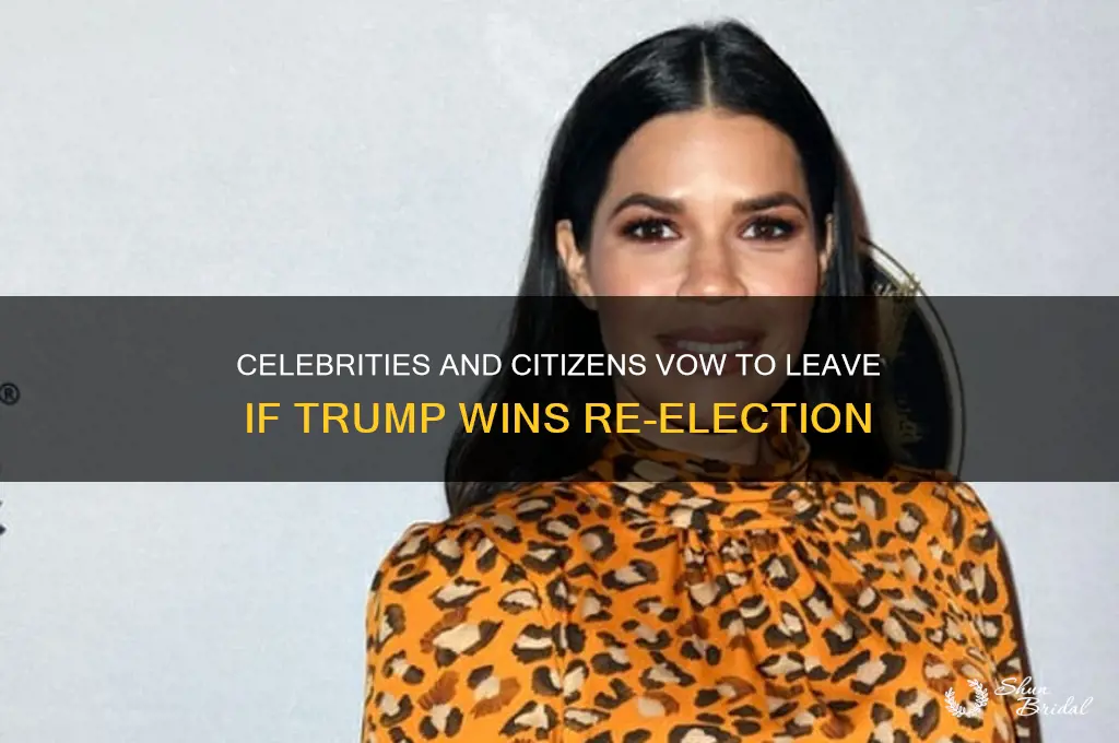 who has vowed to leave country if trump elected president