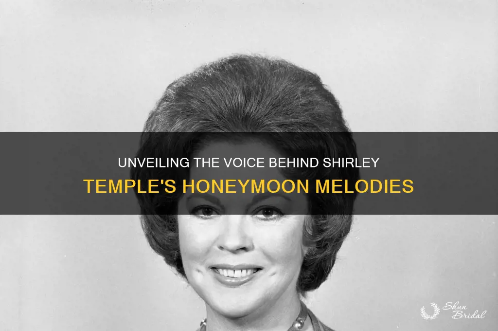 who is singing for shirley temple in honeymoon