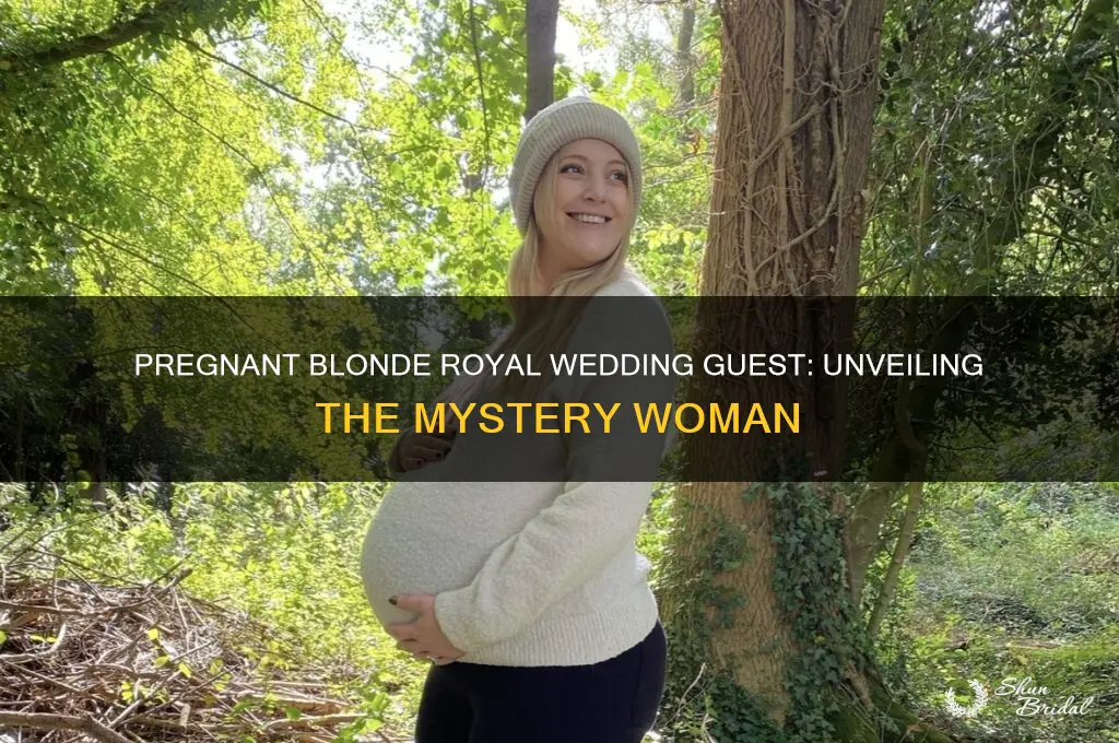 who is the blonde pregnant woman royal wedding