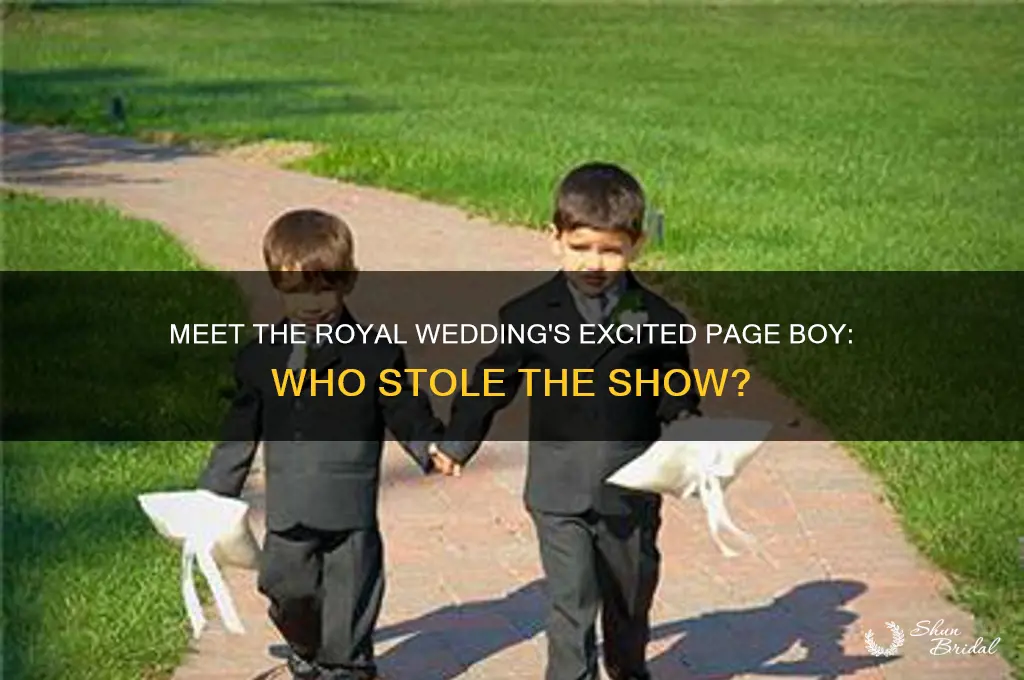 who is the excited page boy royal wedding