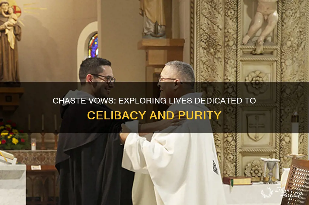 who is vowed to live a life of chastity