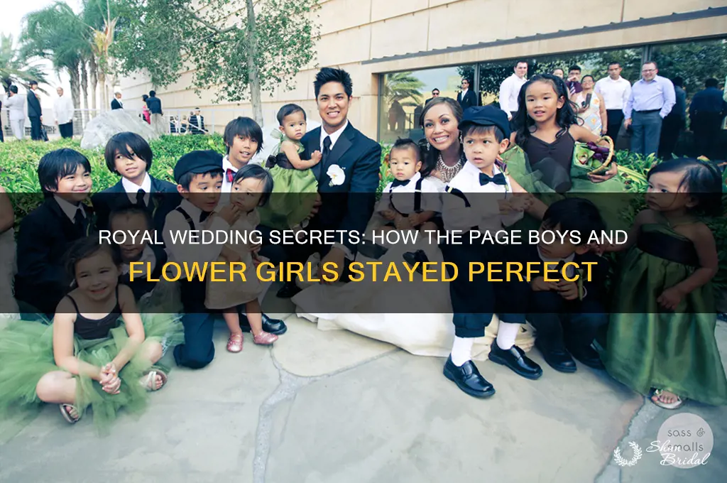 who keptt the children at the royal wedding behaving