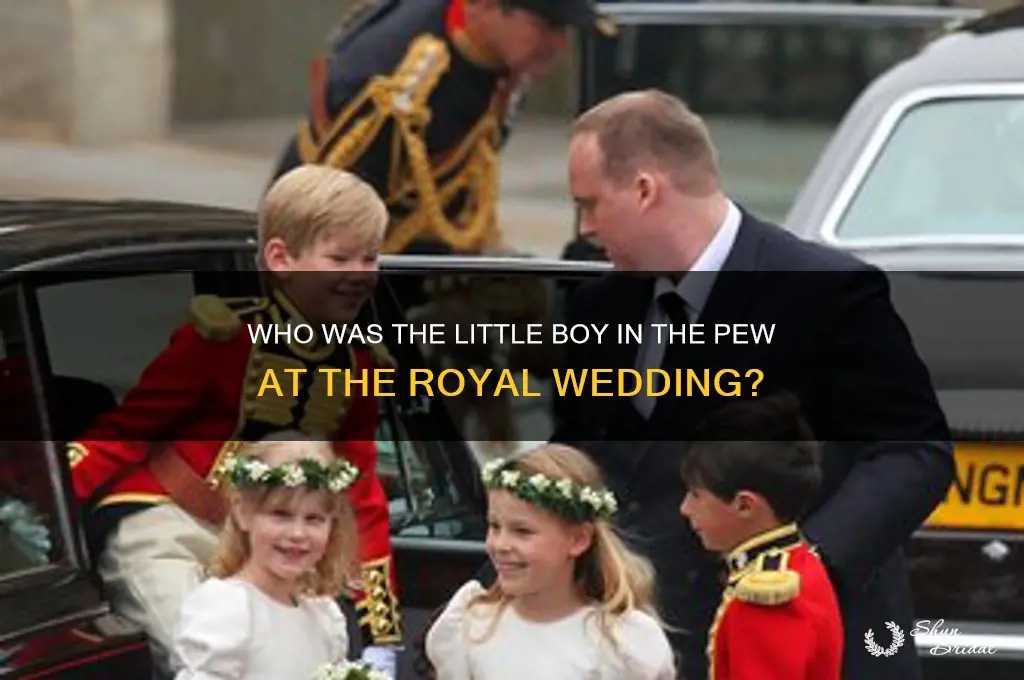 who little boy in pew at royal wedding