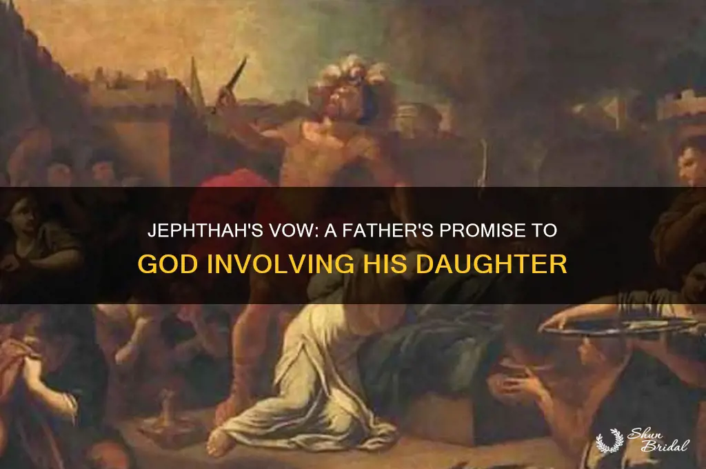 who made a vow to god that involved his daughter