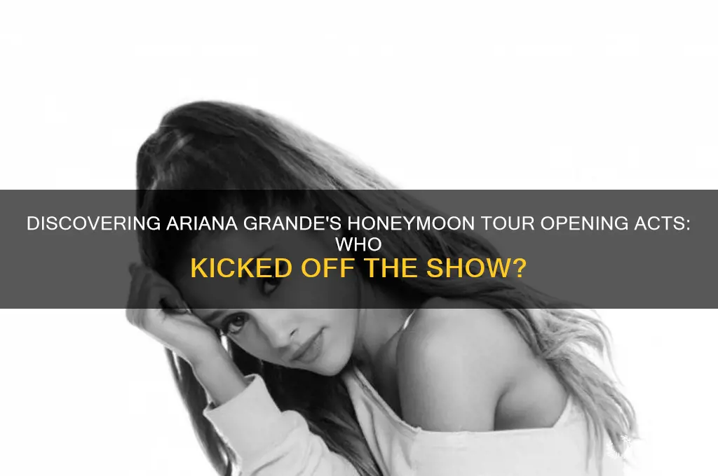 who opened for ariana grande honeymoon tour