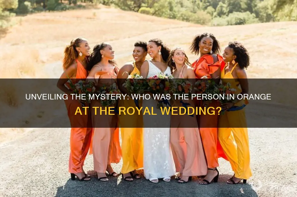 who person in orange at royal wedding