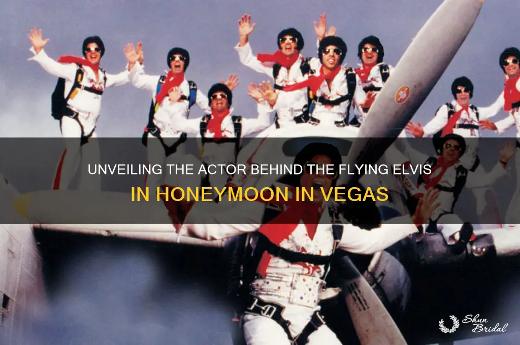 who played the flying elvis in honeymoon in vegas