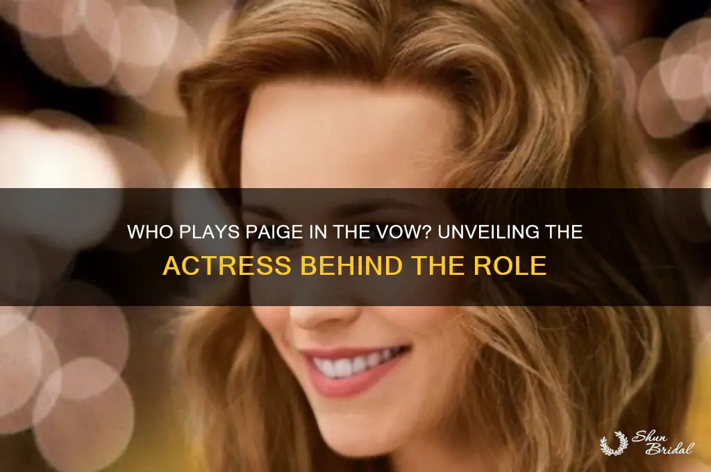 who plays paige in the vow