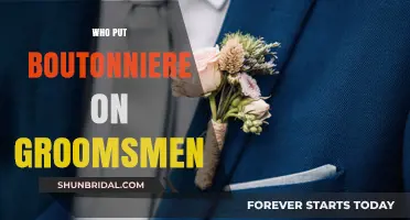 Who Traditionally Pins Boutonnieres on Groomsmen: A Wedding Etiquette Guide