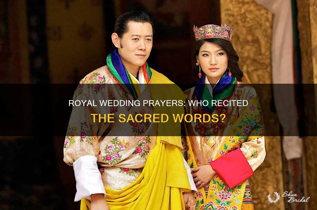 who read prayers at the royal wedding
