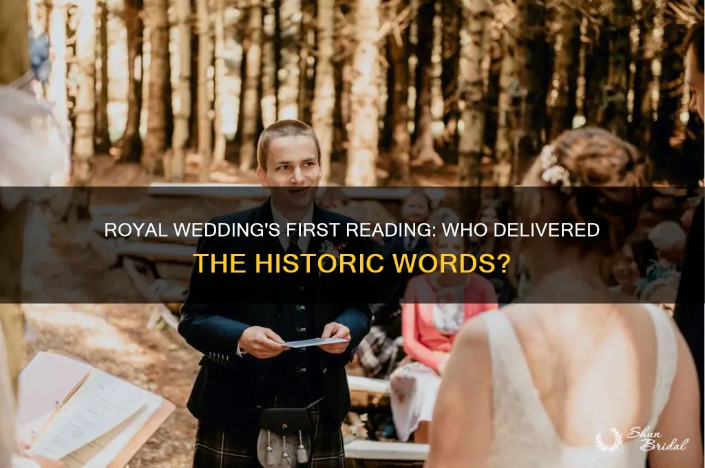 who read the first reading in the royal wedding