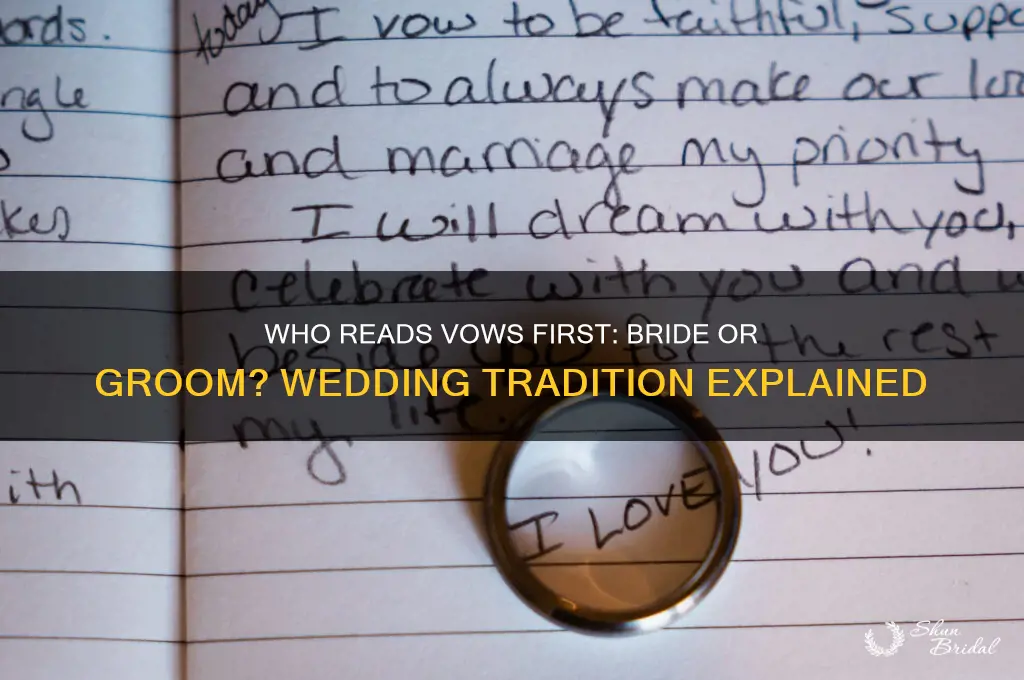 who read vows first