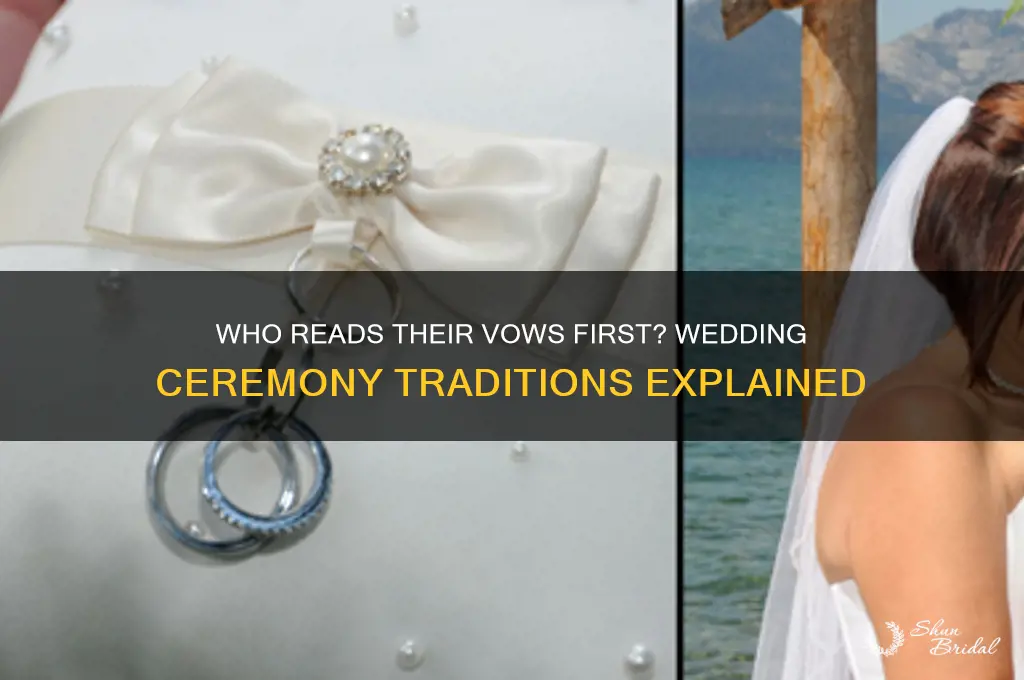 who reads their vows first