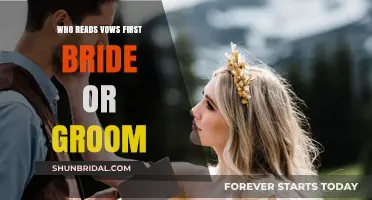 Bride or Groom: Who Traditionally Reads Wedding Vows First?