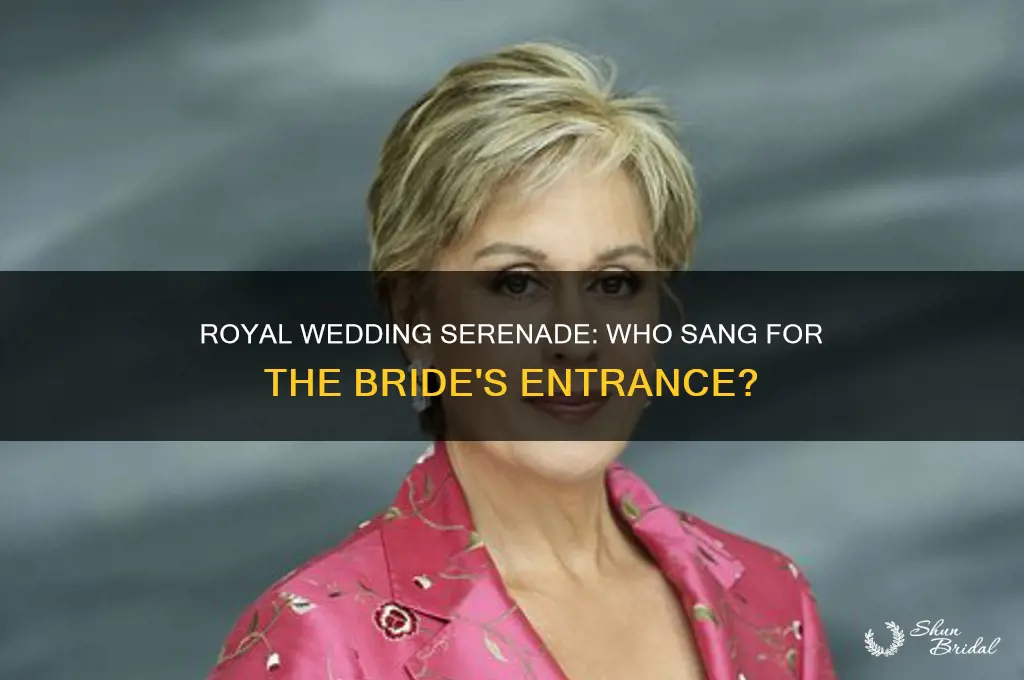 who sang at royal wedding for the bride