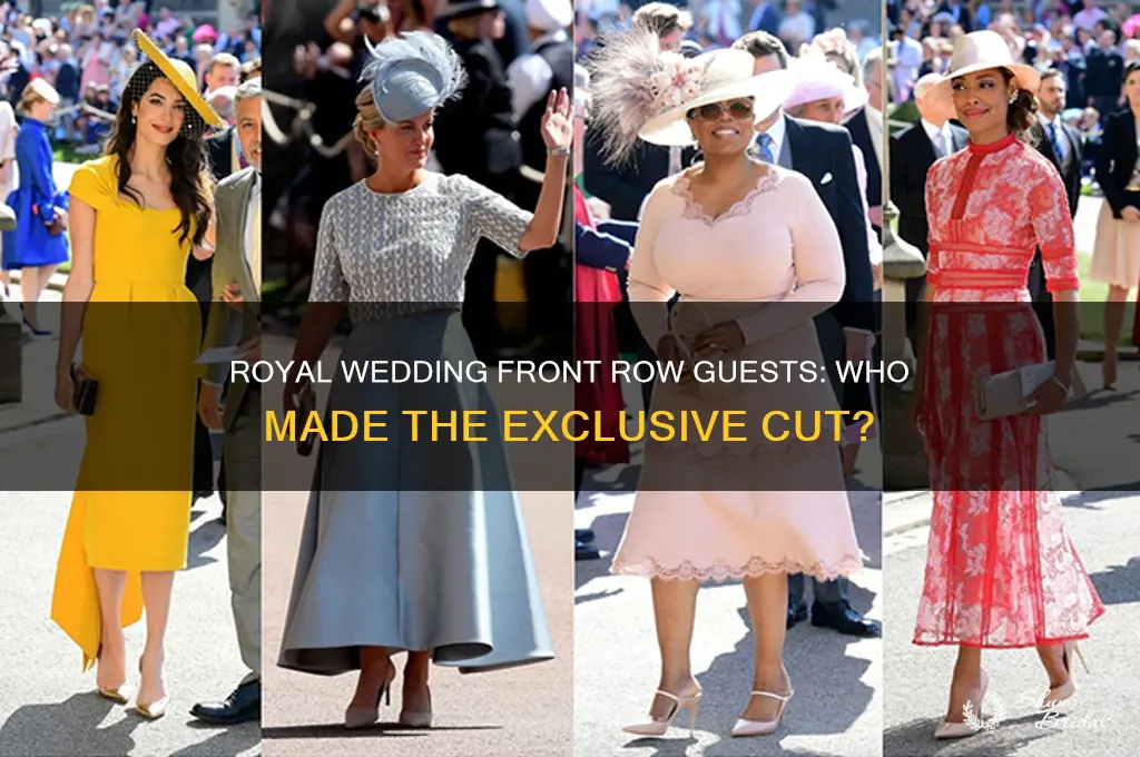 who sat in the front rows at the royal wedding