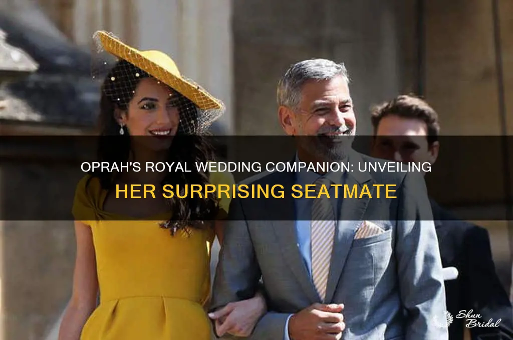 who sat next to oprah at the royal wedding